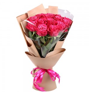 15 Adet Pembe Gül Buketi