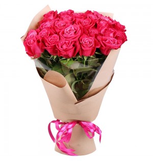 21 Adet Pembe Gül Buketi